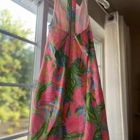 Lilly Pulitzer Halter Shift Dress - Size 2 - Vibrant Floral Print - Picture 3 of 3